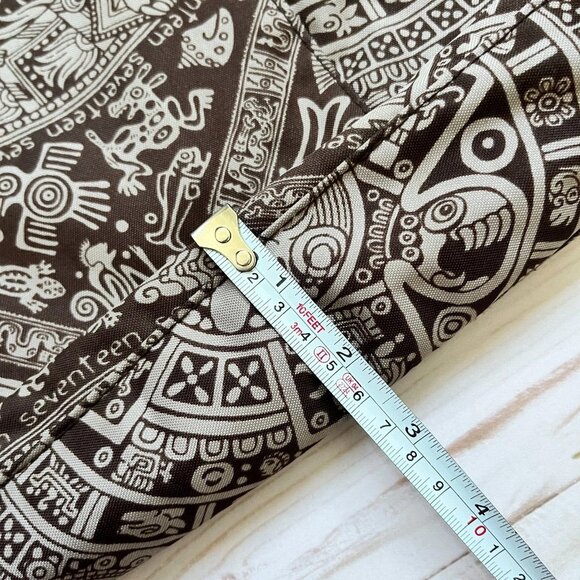 Messenger Crossbody Bag Mayan Aztec Inspired Print - Picture 5 of 13